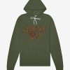 Military Green Leopard Hoodie